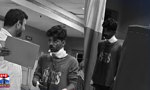 கழுத்தை அறுத்துக்கொண்டு இளைஞர் அட்டகாசம்