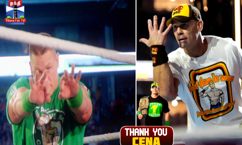 WWE ஜான் சீனாவ பாராட்டி thank you சீனா அப்டினு உருக்கமா வீடியோ