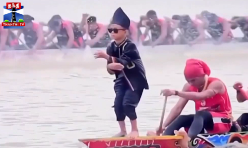 போட் ரேஸ் டான்ஸ்-அ கார் ரேஸ்-ல ஆடுன குட்டி ஏ.கே.