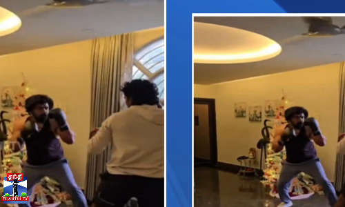 பாக்ஸிங் பயிற்சியில் நடிகர் அருண் விஜய் - பரவும் வீடியோ