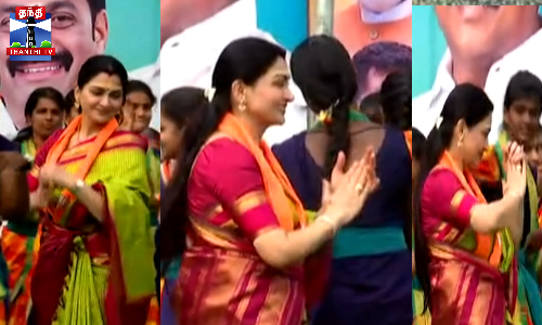 வள்ளி கும்மி நடனமாடி அசத்திய நடிகை குஷ்பு வள்ளி கும்மி நடனமாடி அசத்திய நடிகை குஷ்பு