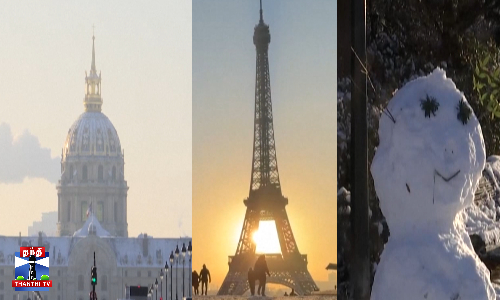 வெண்ணிற அழகால் ஜொலிக்கும் பாரிஸ் நகரம்
