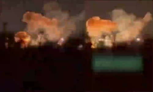 அமெரிக்காவில் டிரான்ஸ்ஃபார்மர் வெடித்துச் சிதறிய வீடியோ வெளியாகியுள்ளது