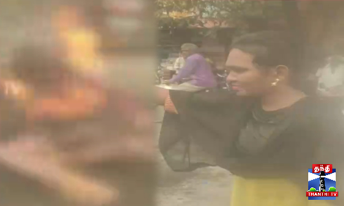 ஸ்ரீவில்லிபுத்தூர் காவல் நிலையம் முன்பு திருநங்கை தீக்குளித்ததால் பரபரப்பு