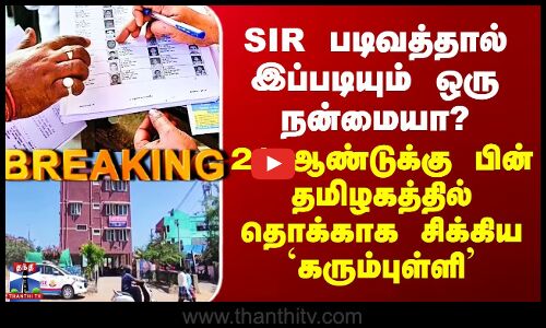 SIR படிவத்தால் இப்படியும் ஒரு நன்மையா? - 21 ஆண்டுக்கு பின் தமிழகத்தில் தொக்காக சிக்கிய கரும்புள்ளி