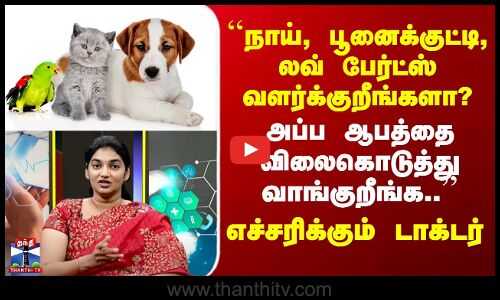 Pet Animals | Health Issues ``நாய், பூனை, லவ் பேர்ட்ஸ் வளர்க்குறீங்களா? எச்சரிக்கும் டாக்டர்