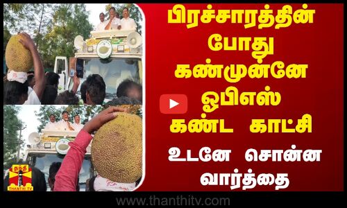 பிரச்சாரத்தின் போது கண்முன்னே ஓபிஎஸ் கண்ட காட்சி - உடனே சொன்ன வார்த்தை