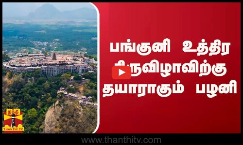 பங்குனி உத்திர திருவிழாவிற்கு தயாராகும் பழனி
