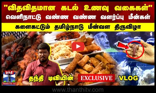 களைகட்டும் தமிழ்நாடு மீன்வள திருவிழா | தந்தி டிவியின் Exclusive Vlog