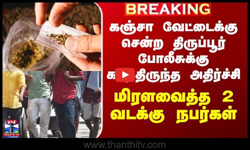 கஞ்சா வேட்டைக்கு சென்ற போலீசுக்கு காத்திருந்த அதிர்ச்சி - மிரளவைத்த 2 வடக்கு நபர்கள்