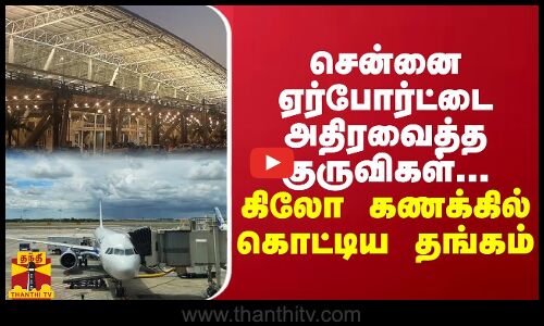 சென்னை ஏர்போர்ட்டை அதிரவைத்த குருவிகள்... கிலோ கணக்கில் கொட்டிய தங்கம்