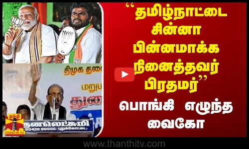 ``தமிழ்நாட்டை சின்னா பின்னமாக்க நினைத்தவர் பிரதமர்-பொங்கி எழுந்த வைகோ