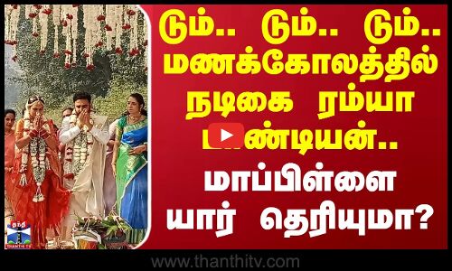 டும்.. டும்.. டும்.. மணக்கோலத்தில் நடிகை ரம்யா பாண்டியன்.. மாப்பிள்ளை யார் தெரியுமா? | Ramya Pandian