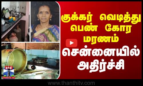 குக்கர் வெடித்து பெண் கோர மரணம் - சென்னையில் அதிர்ச்சி