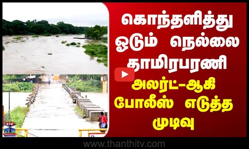 Nellai Flood | கொந்தளித்து ஓடும் நெல்லை தாமிரபரணி - அலர்ட்-ஆகி போலீஸ் எடுத்த முடிவு