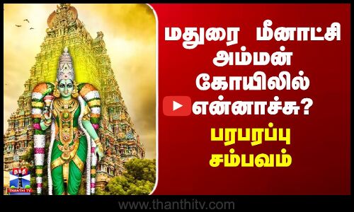 Madurai Meenakshi Temple | மதுரை மீனாட்சி அம்மன் கோயிலில் என்னாச்சு? - பரபரப்பு சம்பவம்