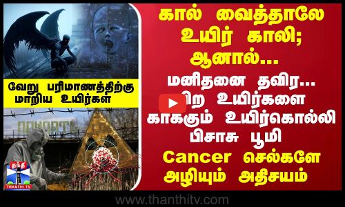 கால் வைத்தாலே உயிர் காலி; ஆனால் மனிதனை தவிர...பிற உயிர்களை காக்கும் பூமி - Cancer செல்களே அழியும்