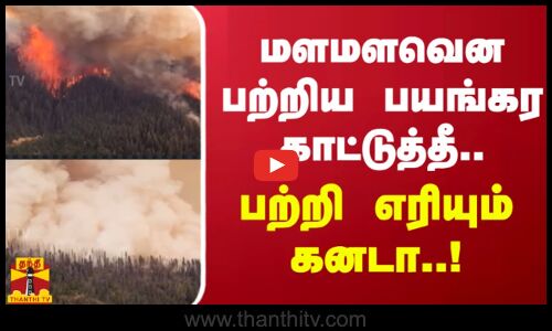 மளமளவென பற்றிய பயங்கர காட்டுத்தீ.. பற்றி எரியும் கனடா..! | Canada Fire