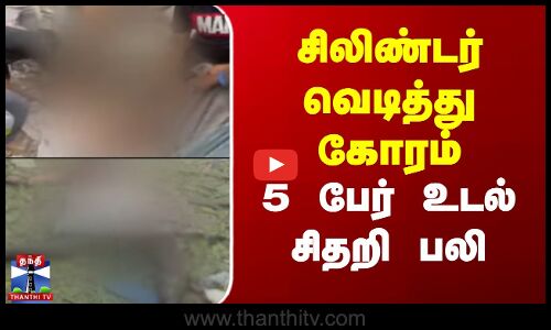 Andhra Pradesh | Cylinder Blast | சிலிண்டர் வெடித்து கோரம் - 5 பேர் உடல் சிதறி பலி