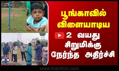 Chengalpattu Incident |  பூங்காவில் விளையாடிய 2 வயது சிறுமிக்கு நேர்ந்த அதிர்ச்சி