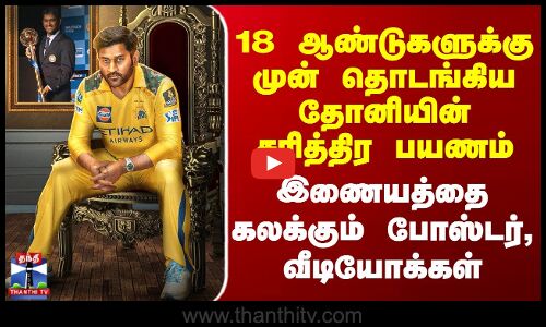 18 Years Of `Captain Cool Dhoni | 18 ஆண்டுகளுக்கு முன் தொடங்கிய தோனியின் சரித்திர பயணம்