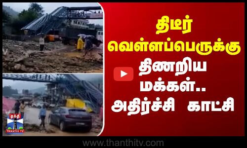 திடீர் வெள்ளப்பெருக்கு.. திணறிய மக்கள் - அதிர்ச்சி காட்சி