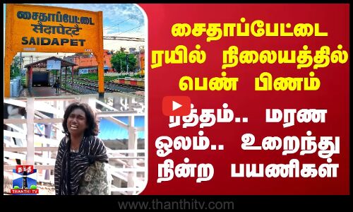 சைதாப்பேட்டை ரயில் நிலையத்தில் பெண் பிணம் - ரத்தம்.. மரண ஓலம்.. உறைந்து நின்ற பயணிகள்
