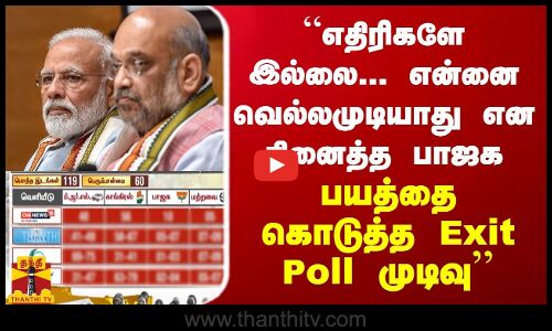 “எதிரிகளே இல்லை...என்னை வெல்லமுடியாது என நினைத்த பாஜக... பயத்தை கொடுத்த Exit Poll முடிவு“