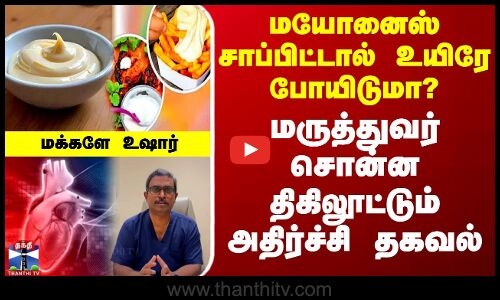 மயோனைஸ் சாப்பிட்டால் உயிரே போயிடுமா?.. மருத்துவர் சொன்ன திகிலூட்டும் அதிர்ச்சி தகவல் - மக்களே உஷார்