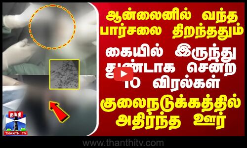ஆன்லைனில் வந்த பார்சலை திறந்ததும் கையில் இருந்து துண்டான 10 விரல்கள் - குலைநடுக்கத்தில் அதிர்ந்த ஊர்