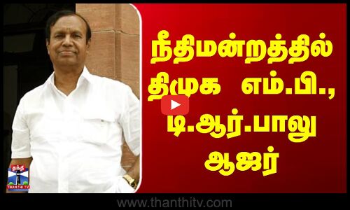 அண்ணாமலைக்கு எதிராக தொடர்ந்த அவதூறு வழக்கு - நீதிமன்றத்தில் திமுக எம்.பி., டி.ஆர்.பாலு ஆஜர்