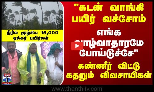 Cyclone Ditwah  | Karaikal  |  Farmers |  கடன் வாங்கி பயிர் வச்சோம் எங்க வாழ்வாதாரமே போய்டுச்சே