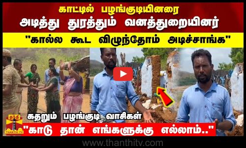 காடு தான் எங்களுக்கு எல்லாம்..கதறும் பழங்குடி வாசிகள்