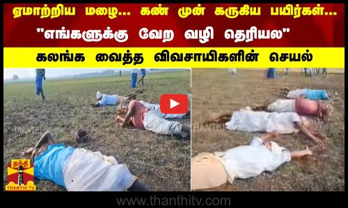 ஏமாற்றிய மழை; கண் முன் கருகிய பயிர்கள்- எங்களுக்கு வேற வழி தெரியல கலங்க வைத்த விவசாயிகளின் செயல்