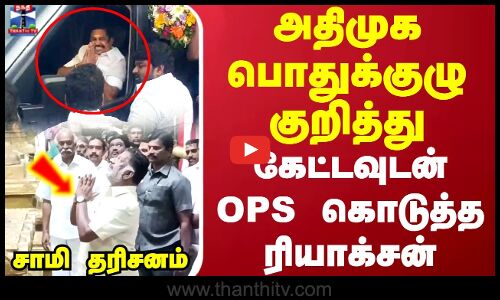 ஆண்டாள் கோவிலில் OPS சாமி தரிசனம்..அதிமுக பொதுக்குழு குறித்து கேட்டவுடன் OPS கொடுத்த ரியாக்சன்