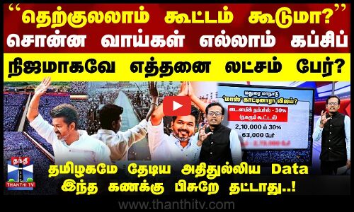 மதுரை தவெக மாநாட்டில் பங்கேற்றது நிஜமாகவே எத்தனை லட்சம் பேர்? - இதோ முழு கணக்கு