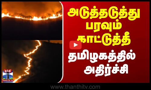 அடுத்தடுத்து பரவும் காட்டுத்தீ - தமிழகத்தில் அதிர்ச்சி