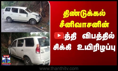 திண்டுக்கல் சீனிவாசனின் பேத்தி விபத்தில் சிக்கி உயிரிழப்பு