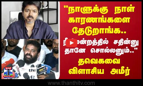 TVK Vijay | Karur Stampede | Director Ameer |நாளுக்கு நாள் காரணங்களை தேடுறாங்கதவெகவை விளாசிய அமீர்