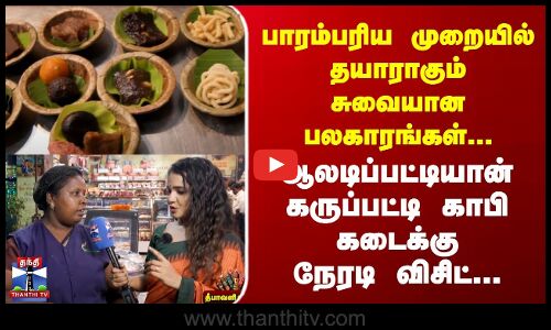 Diwali Special | பாரம்பரிய சுவையான பலகாரங்கள் | ஆலடிப்பட்டியான் கருப்பட்டி காபி கடைக்கு நேரடி விசிட்