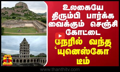 உலகையே திரும்பி பார்க்க வைக்கும் செஞ்சி கோட்டை - நேரில் வந்த யுனெஸ்கோ டீம்