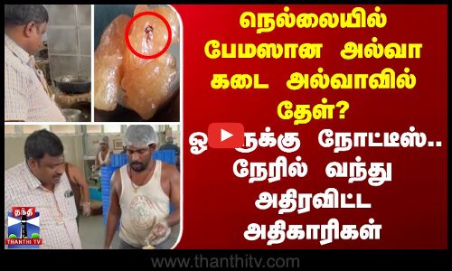 நெல்லையில் பேமஸான அல்வா கடை அல்வாவில் தேள்? நேரில் வந்த அதிகாரிகள்