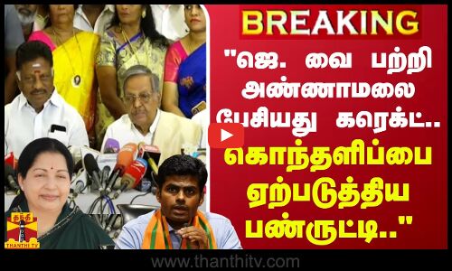 ஜெ. வை பற்றி அண்ணாமலை பேசியது கரெக்ட்.. கொந்தளிப்பை ஏற்படுத்திய பண்ருட்டி.. - மணிகண்டன்
