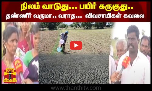 நிலம் வாடுது... பயிர் கருகுது.. தண்ணீர் வருமா.. வராத...  விவசாயிகள் கவலை.. | Nagapattinam | Farmer