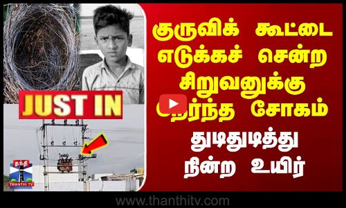 JUSTIN | Namakkal Incident | குருவிக் கூட்டை எடுக்கச் சென்ற சிறுவனுக்கு நேர்ந்த சோகம்