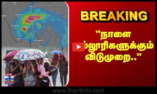 Breaking | Cyclone Ditwah | கள்ளக்குறிச்சியில் நாளை கல்லூரிகளுக்கும் விடுமுறை..