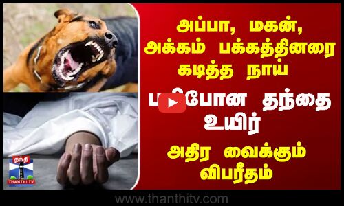 அப்பா, மகன், அக்கம் பக்கத்தினரை கடித்த நாய் பறிபோன தந்தை உயிர் - அதிர வைக்கும் விபரீதம்