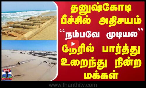 Rameshwaram | தனுஷ்கோடி பீச்சில் அதிசயம்.. ``நம்பவே முடியல - நேரில் பார்த்து உறைந்து நின்ற மக்கள்