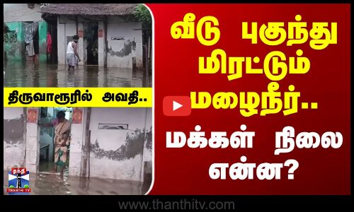 Thiruvarur | Ditwah Cyclone | வீடு புகுந்து மிரட்டும் மழைநீர்.. மக்கள் நிலை என்ன?..