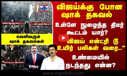 Vijay Rally Stampede | விஜய் என்ட்ரி டூ உயிர் பலிகள் வரை.. உண்மையில் நடந்தது என்ன?